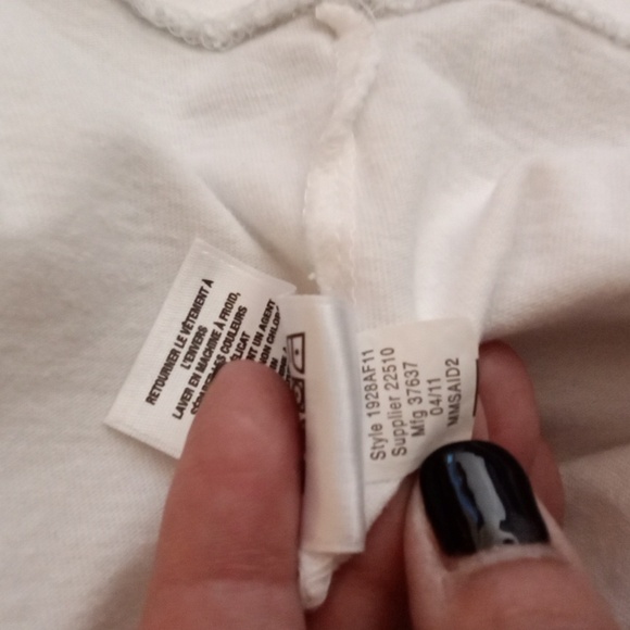 Aeropostale White and Blue Logo Tee Distressed Letters Mens XL 2011 - Picture 6 of 8